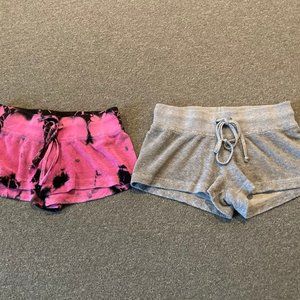 Terry Shorts - HardTail Forever Grey & Hot Pink  & Black Tie Dye-Junior Small